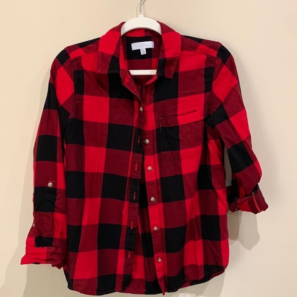 New  Directions Checked Women's Top